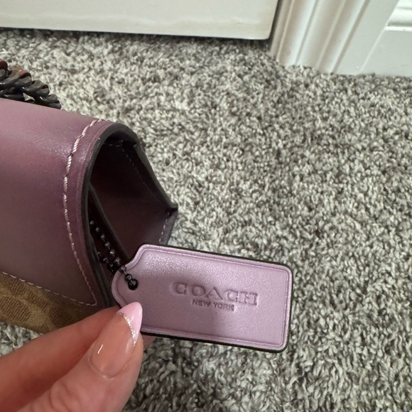 Coach Plum and Tan Shoulder Bag - Picture 5 of 8